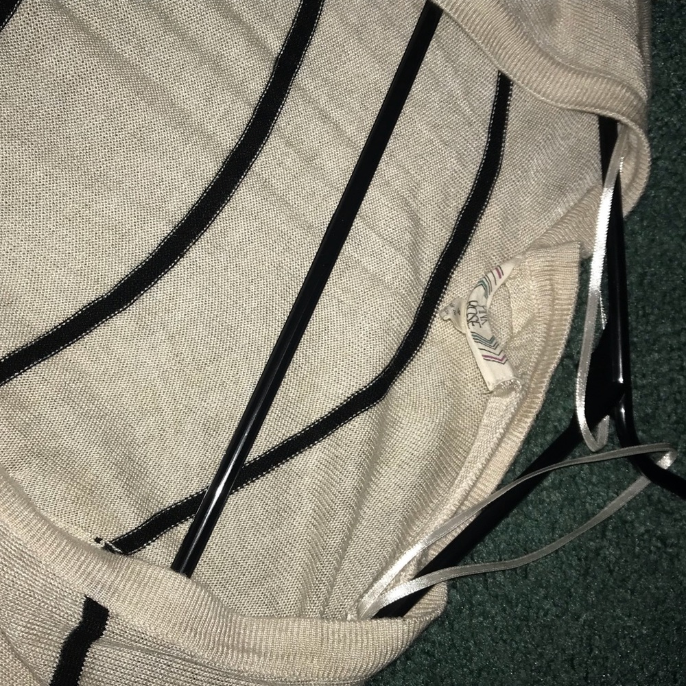 striped cardigan
